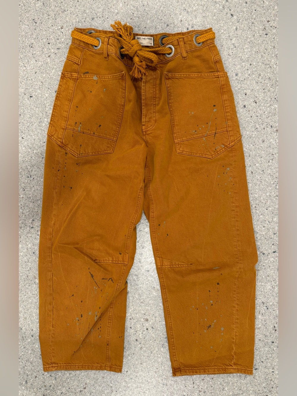 Free People - We The Free Moxie Pull on Barrel Jeans size 28